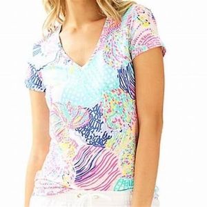 Lilly Pulitzer Michele Top. Roar of the Seas. Size M.